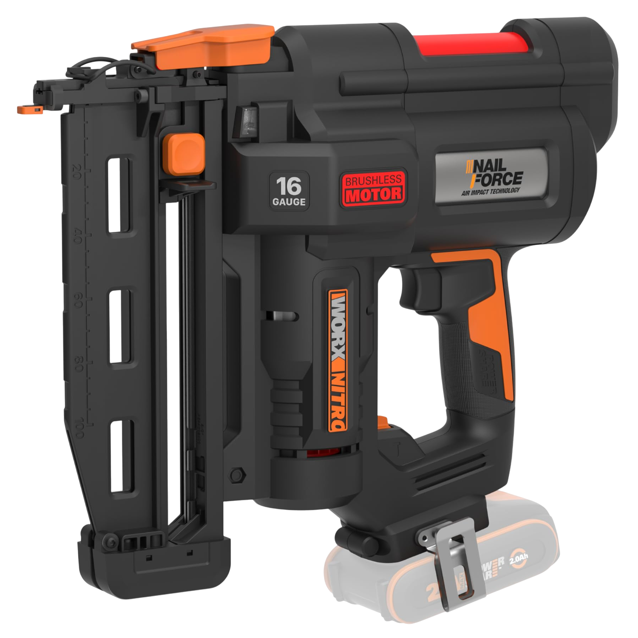 Worx WX841.9 20V PowerShare Nitro Sømpistol 16GA – Solo