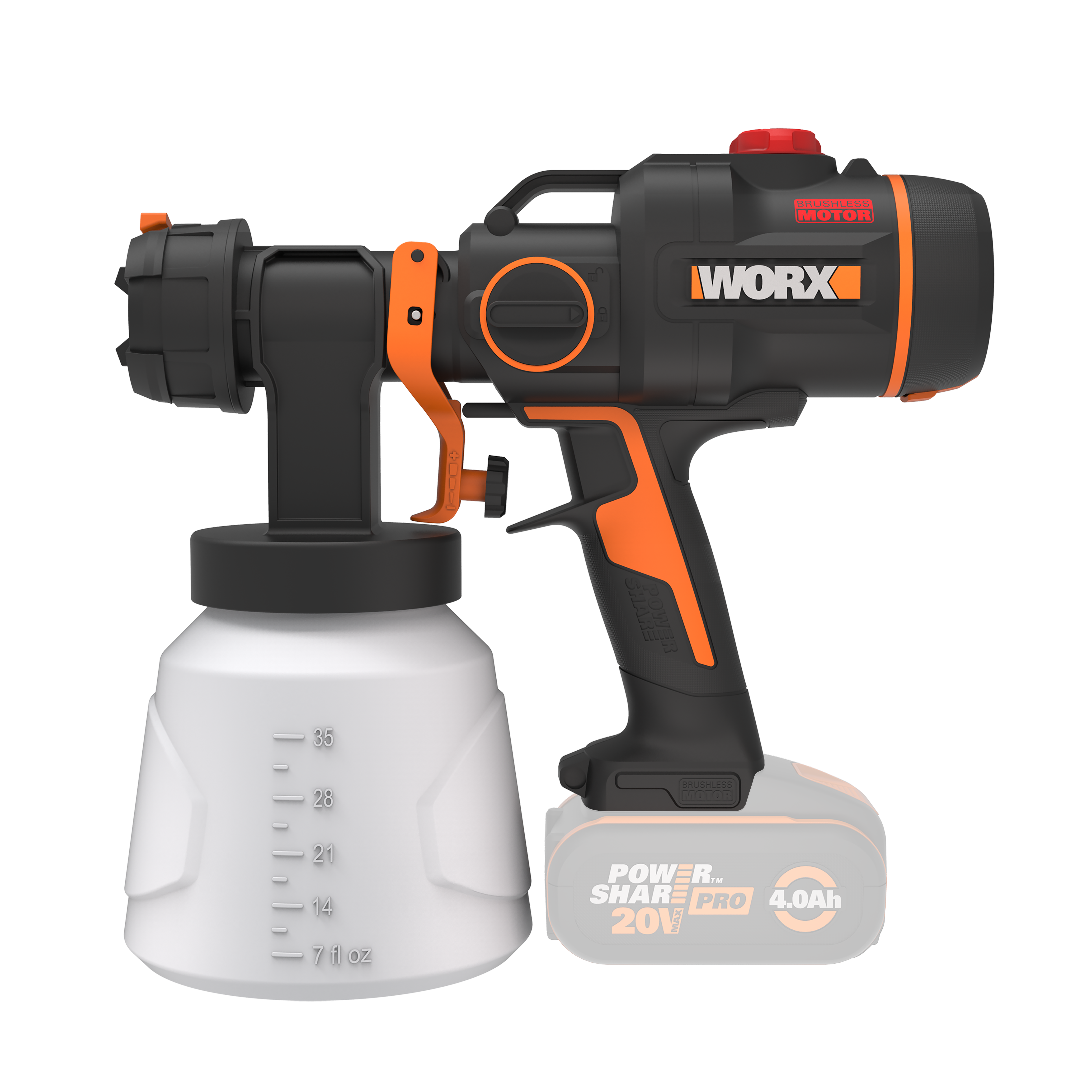 Worx WX020.9 20V PowerShare Malersprøjte – Solo