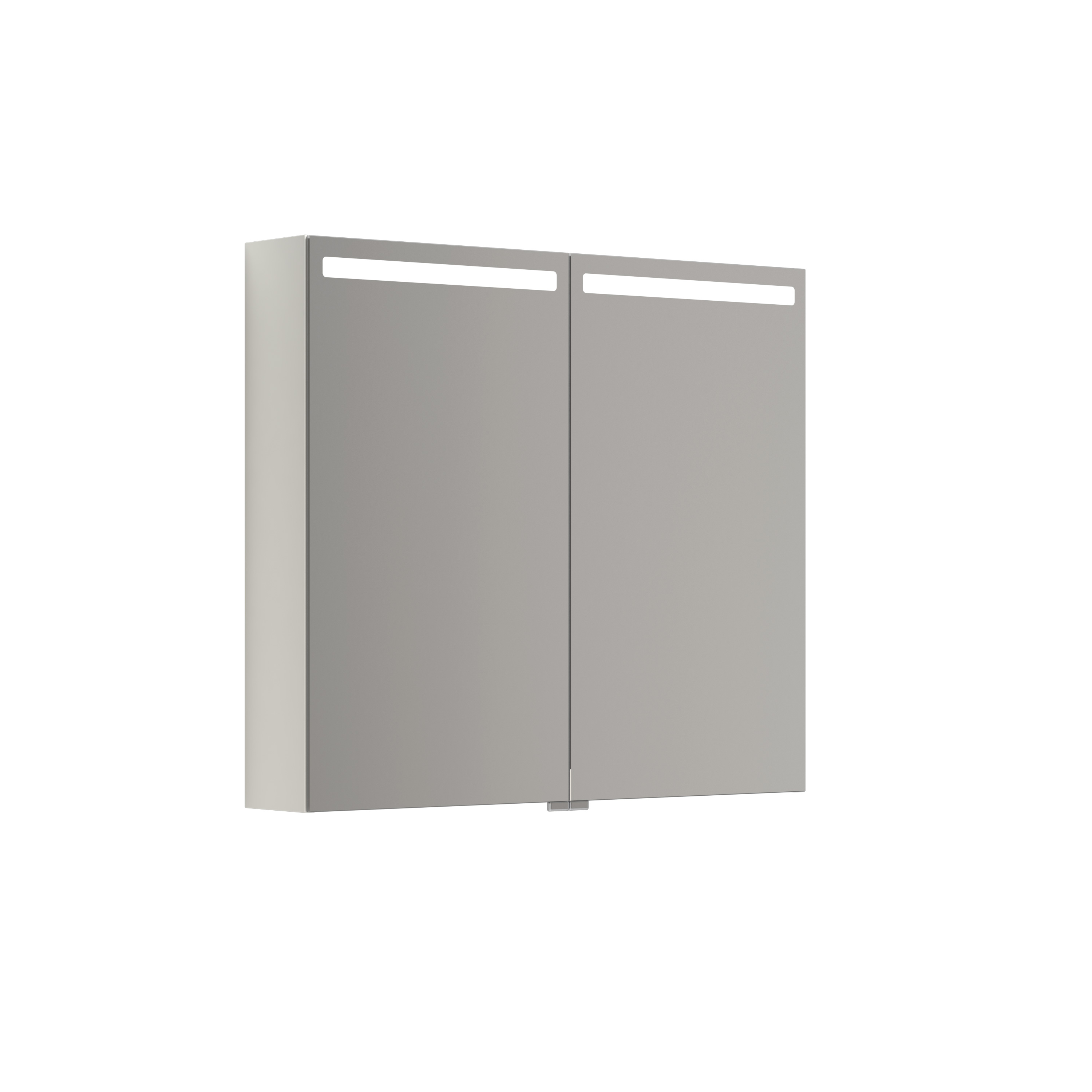 Scanbad Mido+ Top Spejlskab 70x80 cm m/2 låger - hvid mat