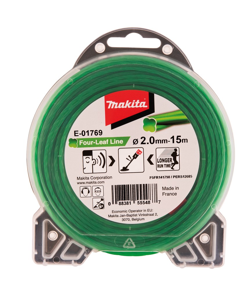 Makita Four-Leaf Line nylontråd til kantklipper 2,0 mm 15 m