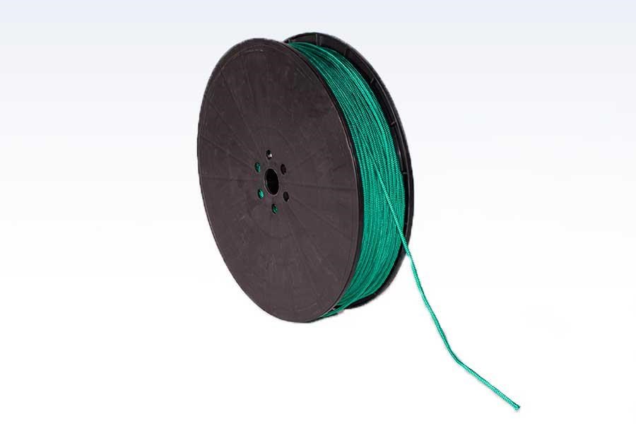 Roliba Flisesnor med hjerte grøn 4mm x 220m