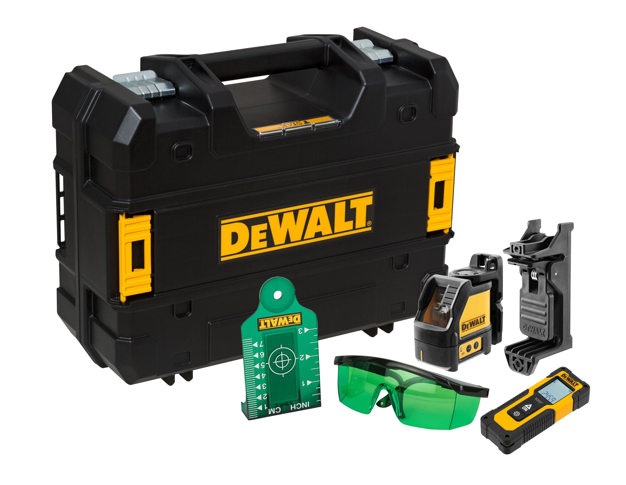 DeWALT DW0887100-1 Krydslaser og afstandsmåler sæt