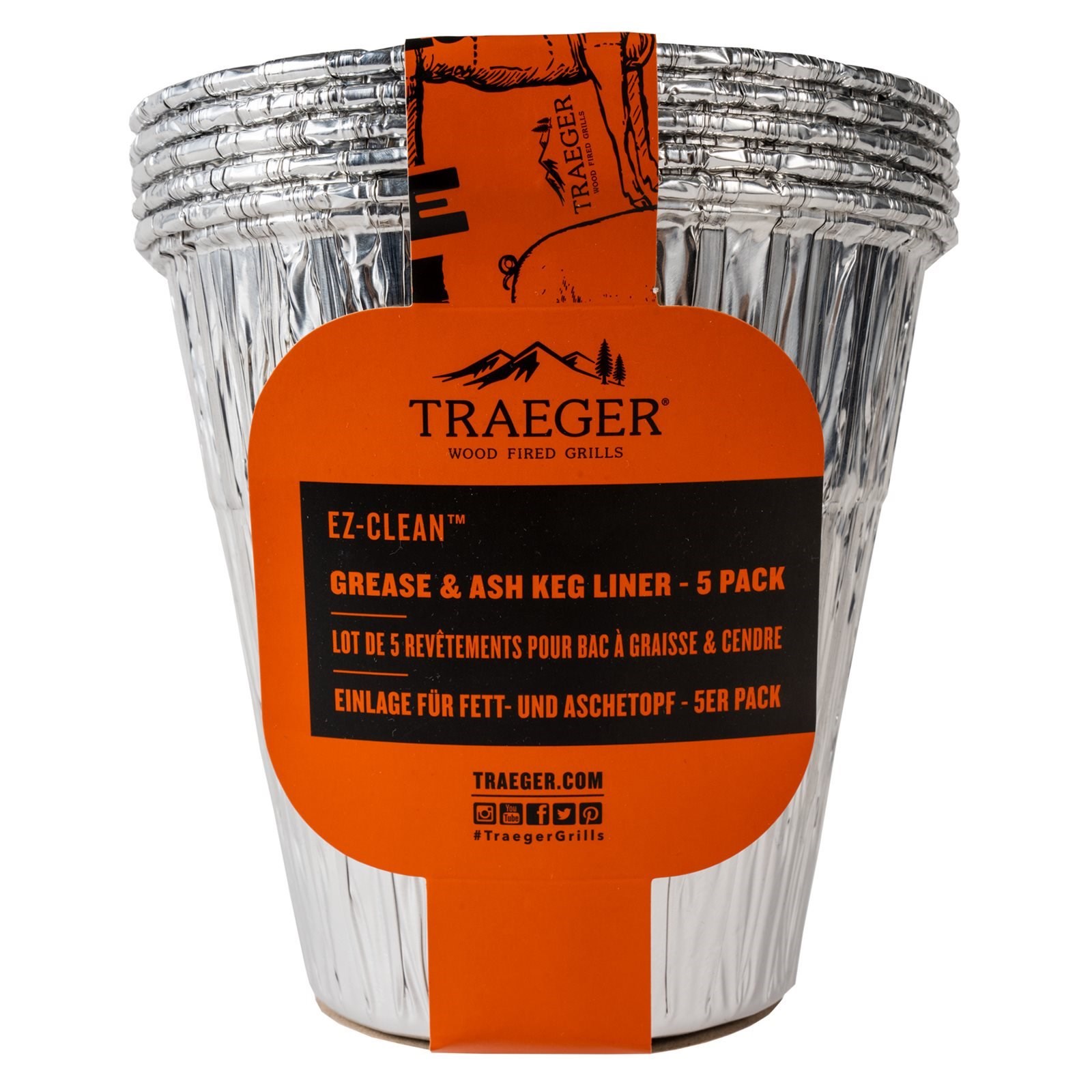 Traeger Folie til EZ-Clean Opsamlingsspand - 5 stk.