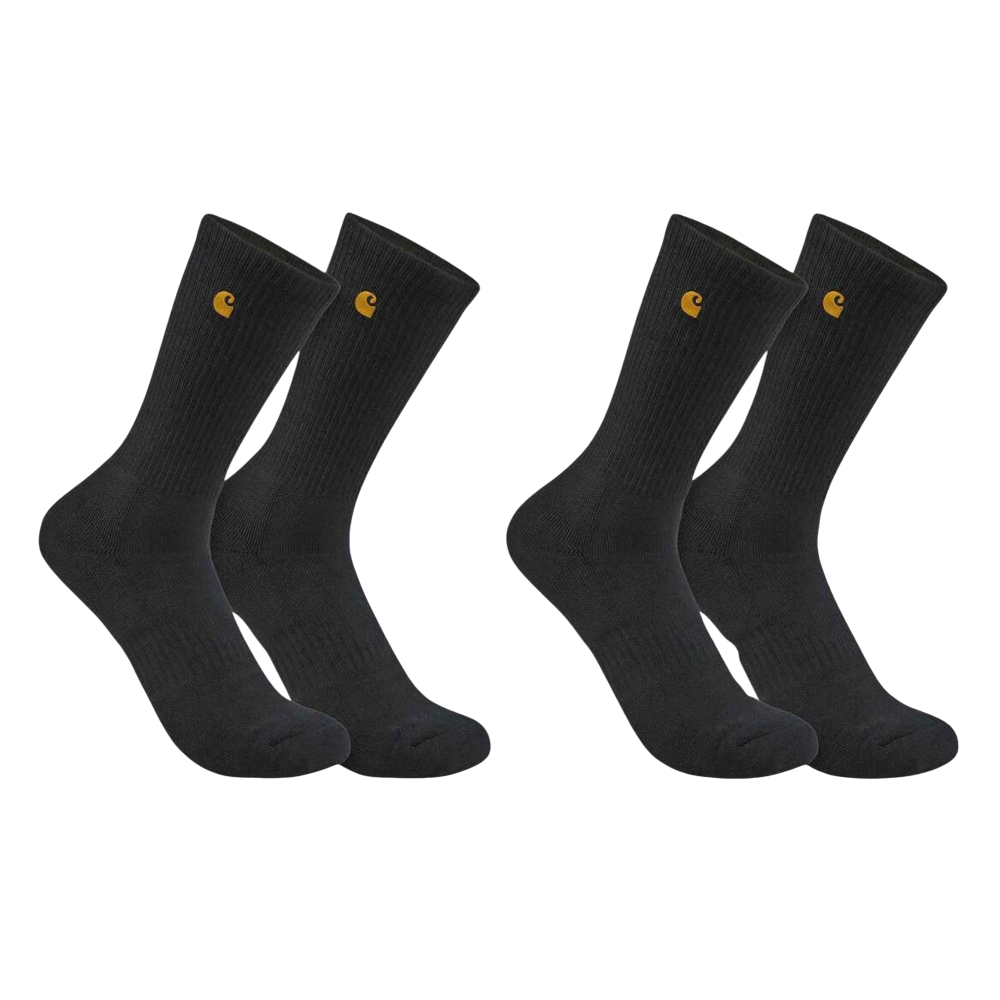 Carhartt strømper i sort 2-pak - Str. L