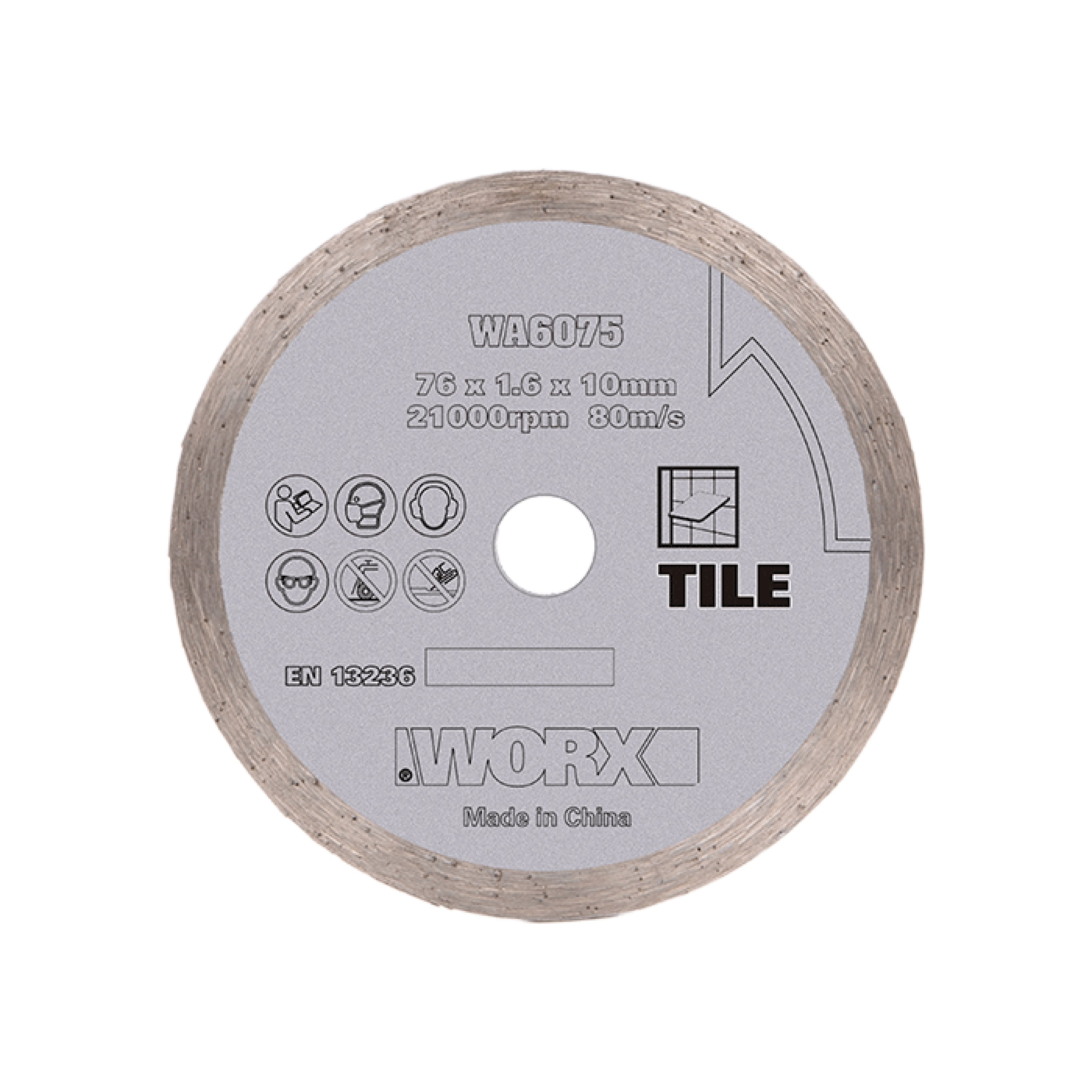 Worx WA6075 diamant klinge 76 mm