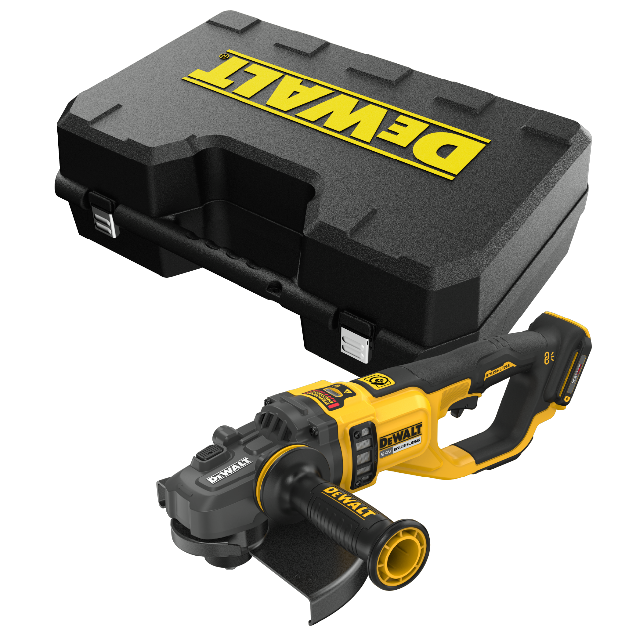 Dewalt DCG460NK-XJ 54V XR Flexvolt Vinkelsliber – Solo kuffert