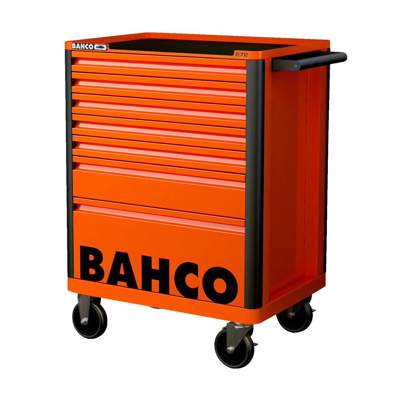 Bahco 1472K7 Værktøjsvogn med 7 skuffer i orange