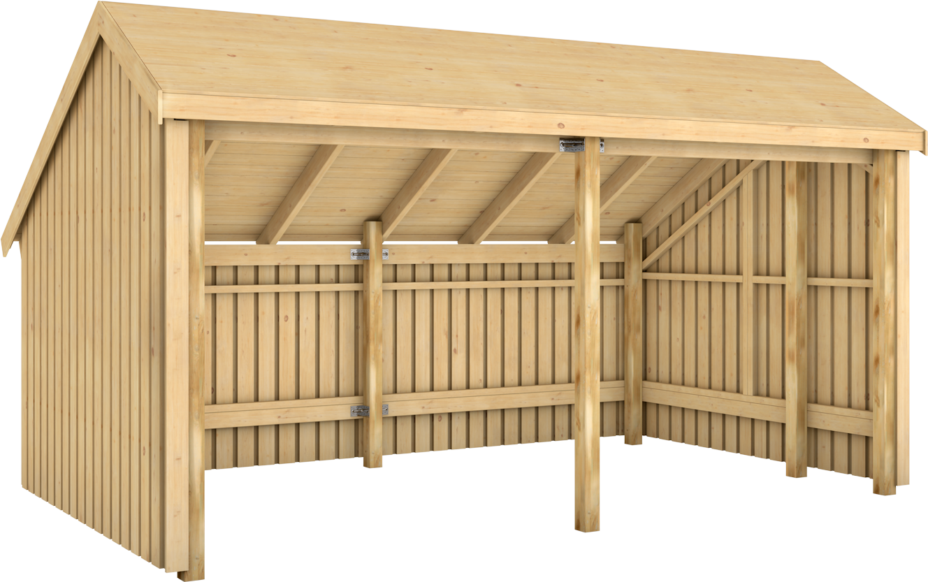 Plus Multi Havehus 10,5 m2 - 2 moduler åben