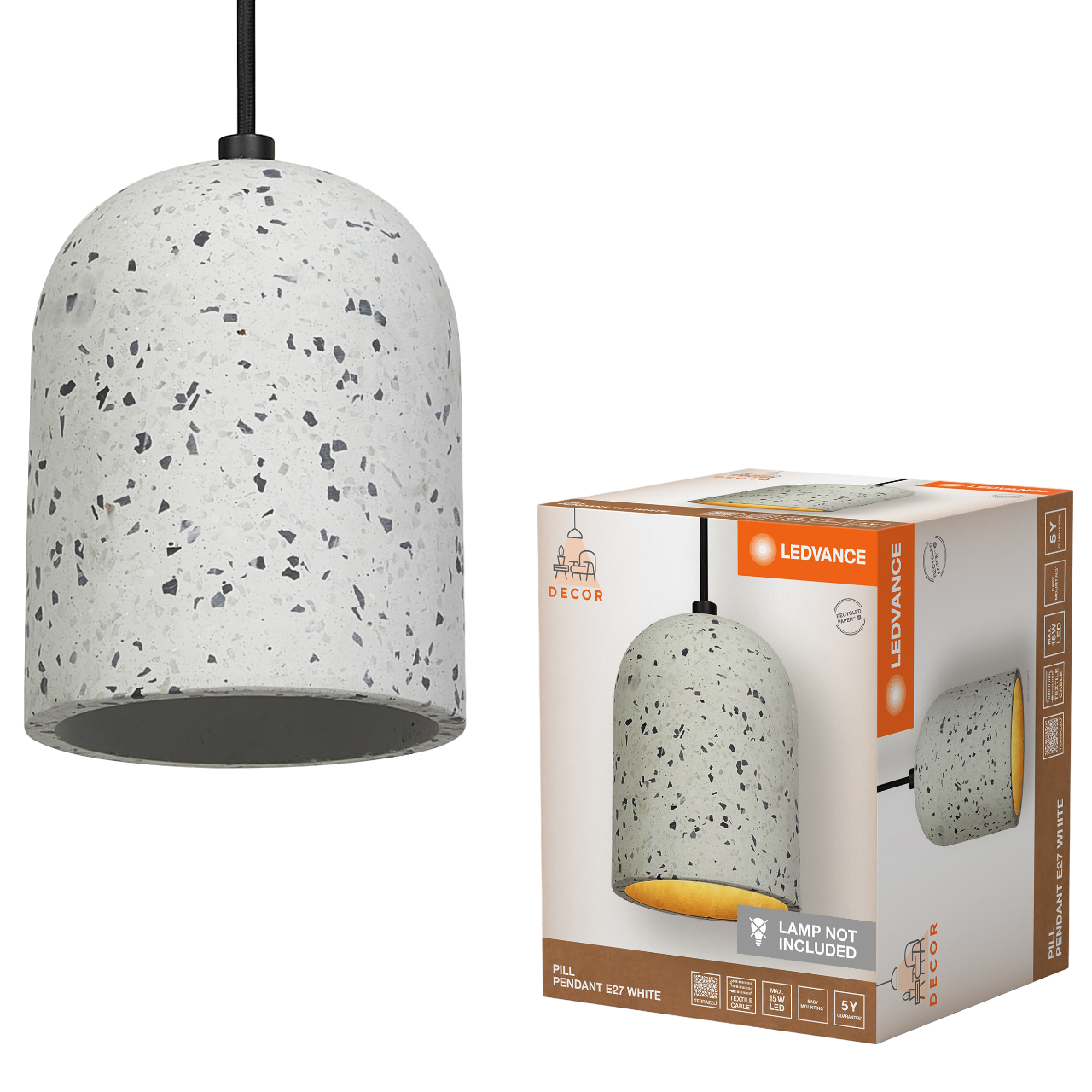 LEDVANCE Decor Pill Pendel i hvid
