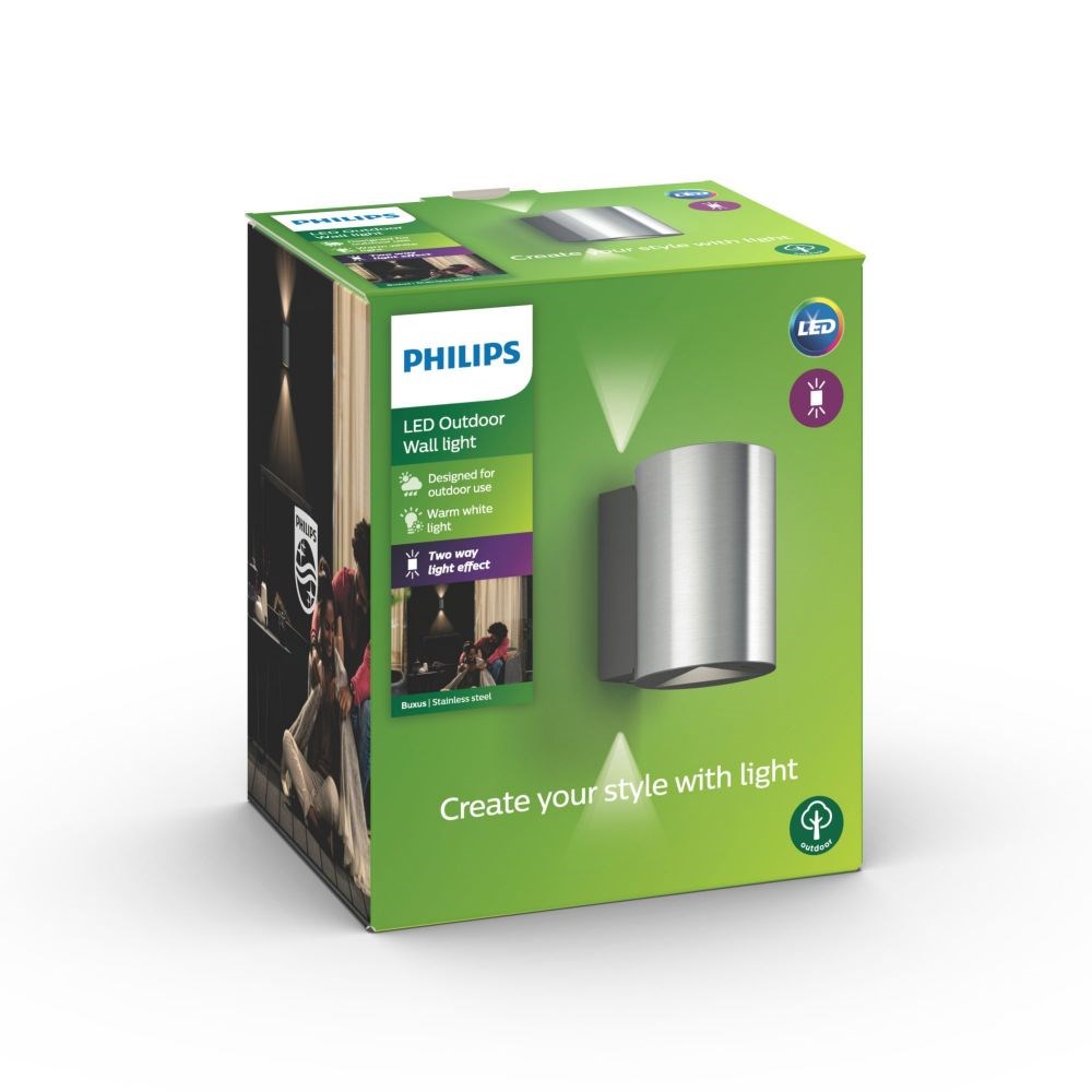 Philips myGarden Buxus udendørs væglampe - 1735747P0