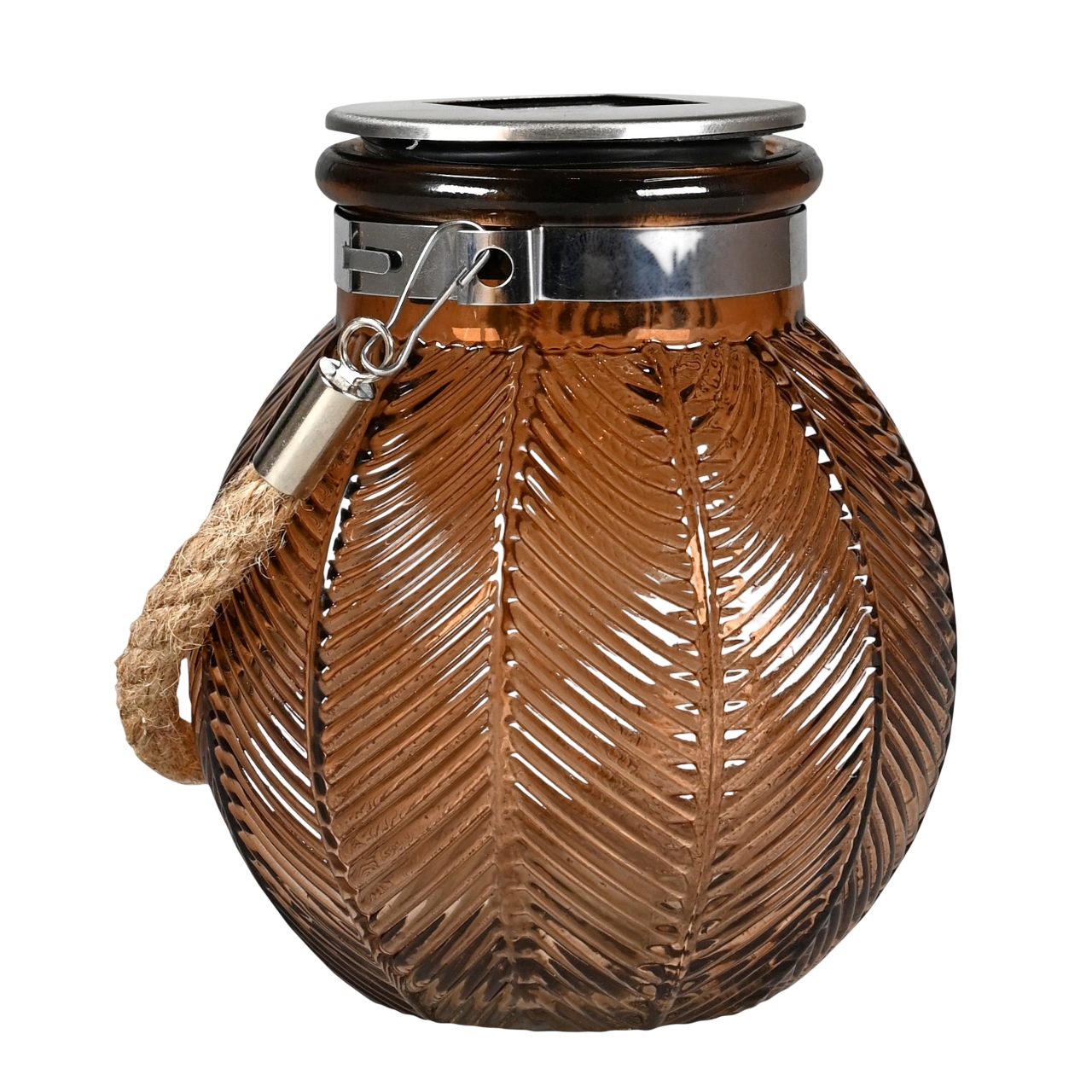 Det Gamle Apotek 23374255 Solcellelanterne i brun glas