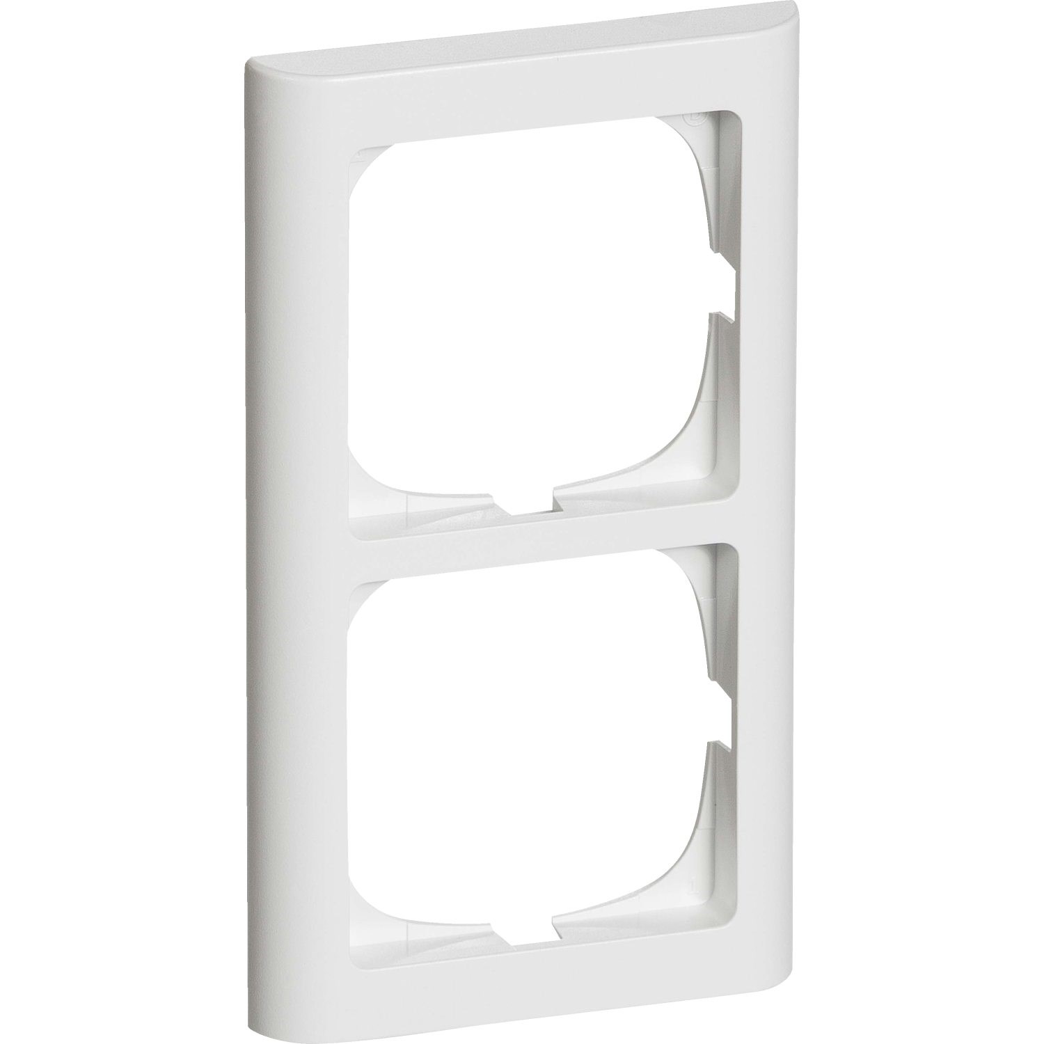 LK FUGA Softline 63 ramme 2 modul lodret hvid