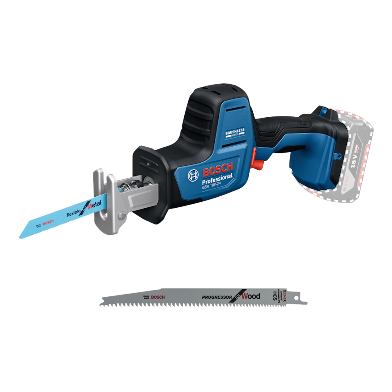 Bosch Professional PRO GSA 18V-24 Bajonetsav – Solo L-BOXX