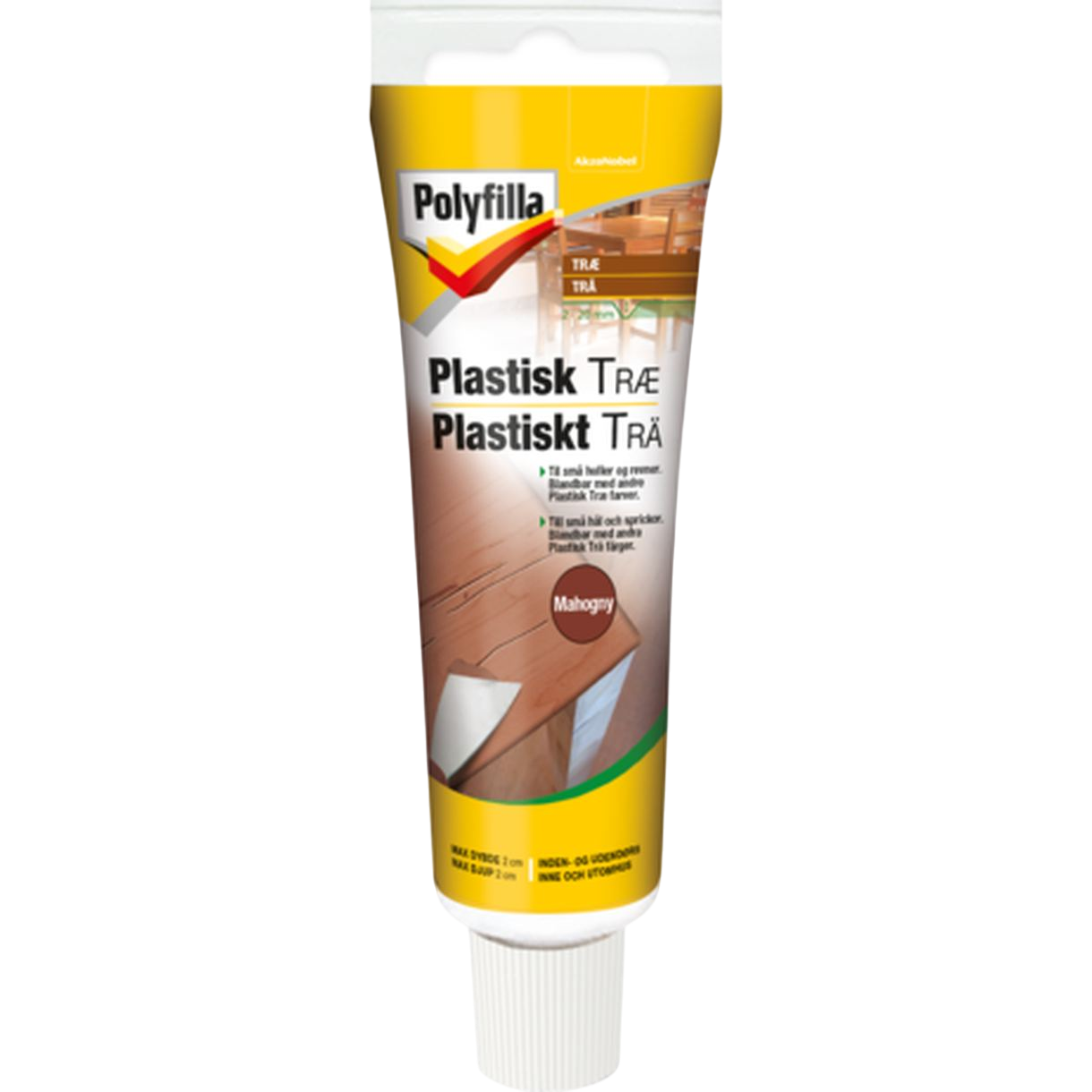 Polyfilla Plastisk træ i mahogny 75 g