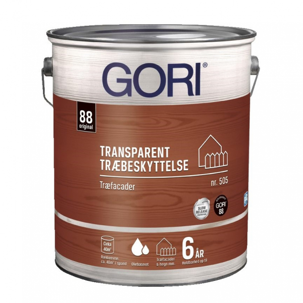 GORI 505 Transparent Træbeskyttelse i ibenholt 5 liter