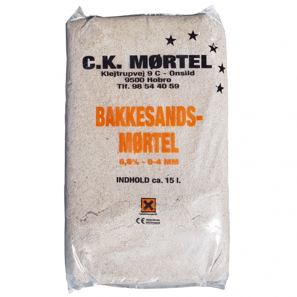 CK 6,6% bakkemørtel 0-4 mm - 15 liter