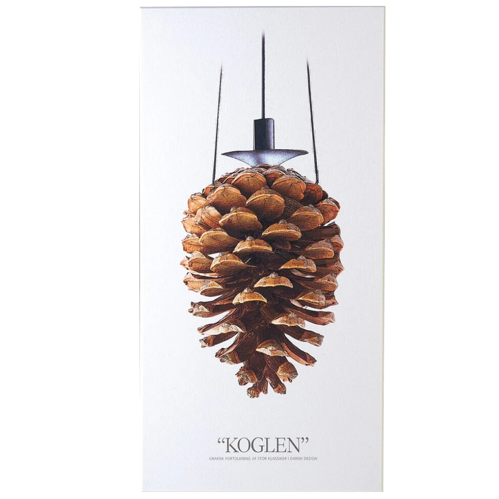 Art Acoustic ÆKS Akustikbillede Koglen i hvid 9×600×1200 mm