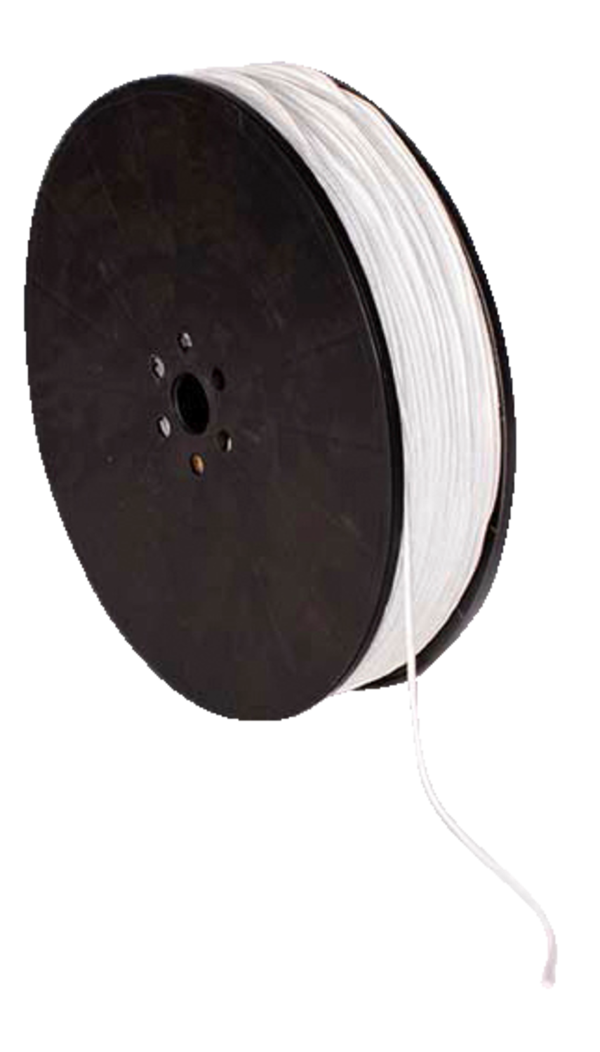 Roliba Flisesnor med hjerte hvid 3mm x 330m