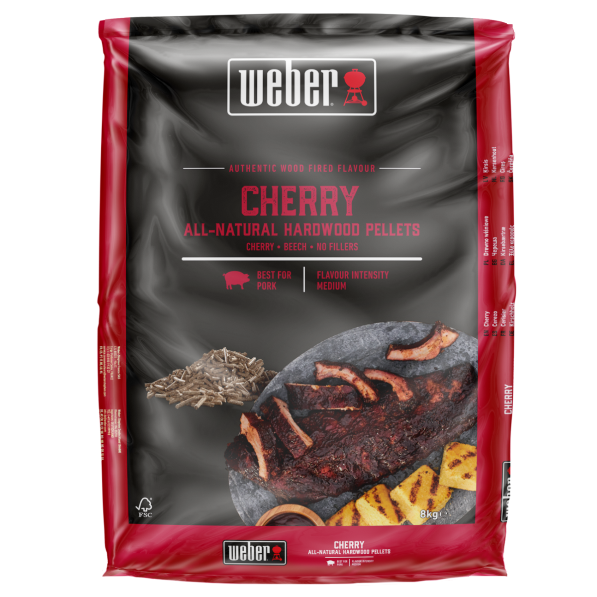 Weber Cherry Træpiller 8 kg