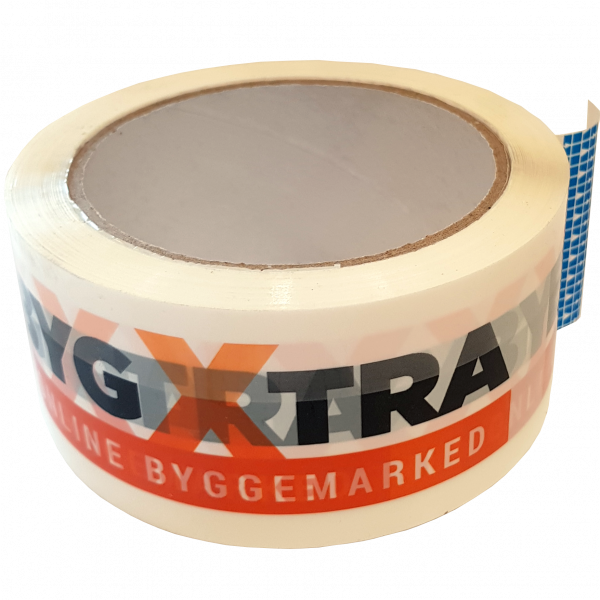 Bygxtra Pakketape PP kraftig 48 mm x 66 meter