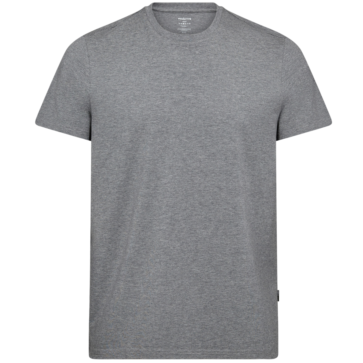 ProActive Bambus T-shirt, regular i lysgrå melange - Str. S