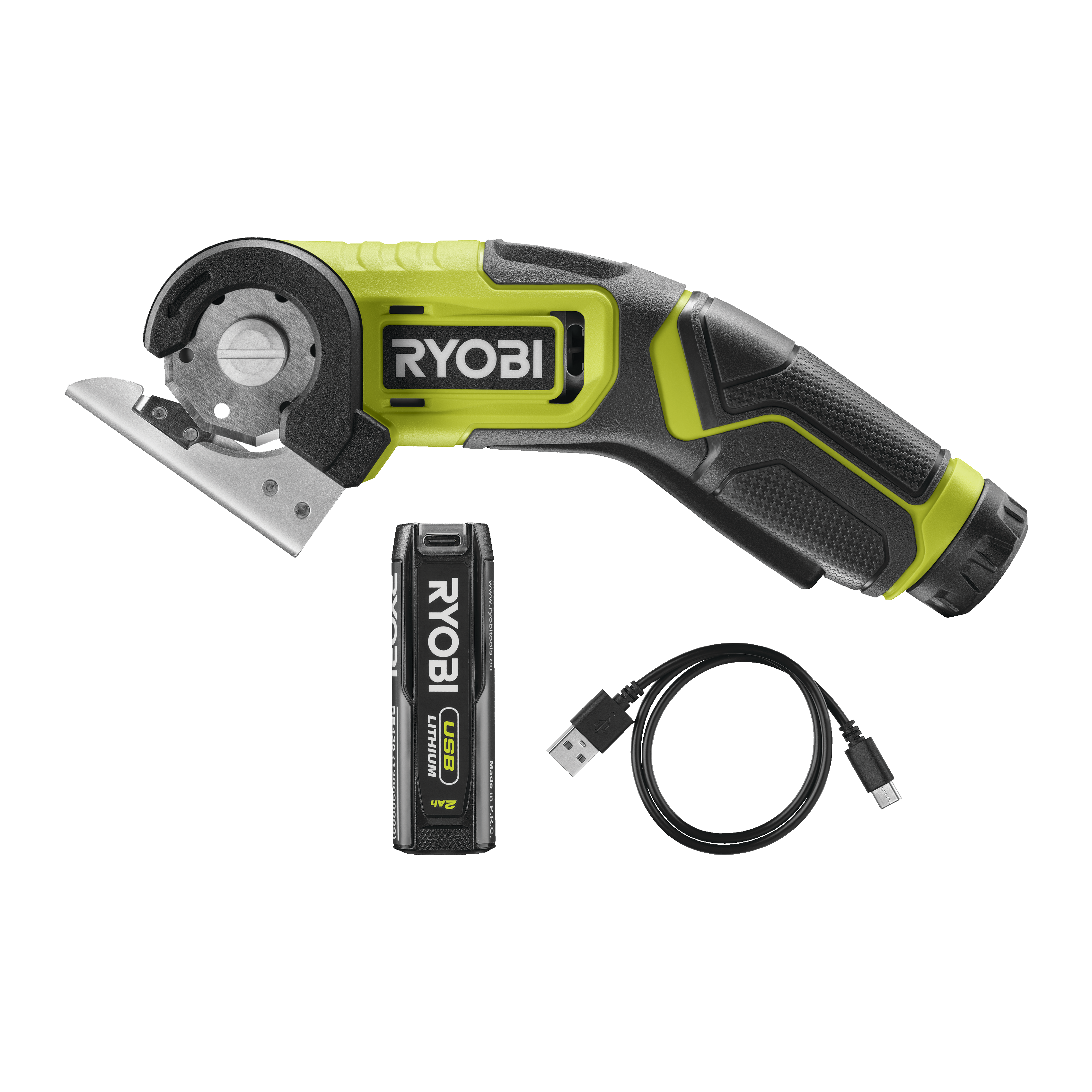 Ryobi RCT4-120G 4V USB Lithium Universalsaks med 2,0Ah batteri og ladekabel