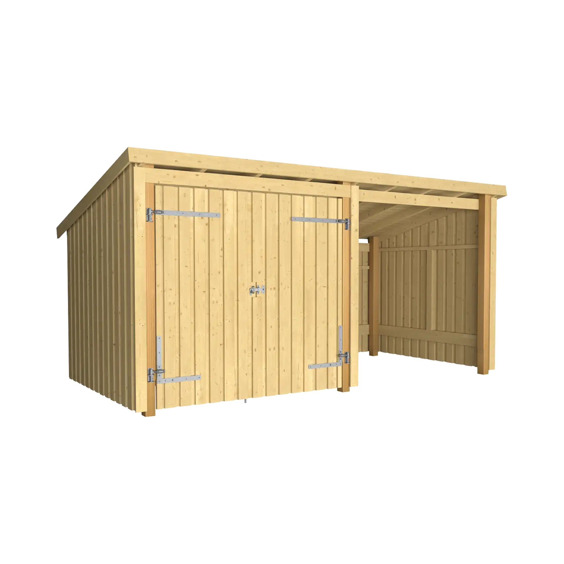 Plus Nordic Multi Havehus 9,5 m² - 2 moduler m/dobbeltdør og åben front