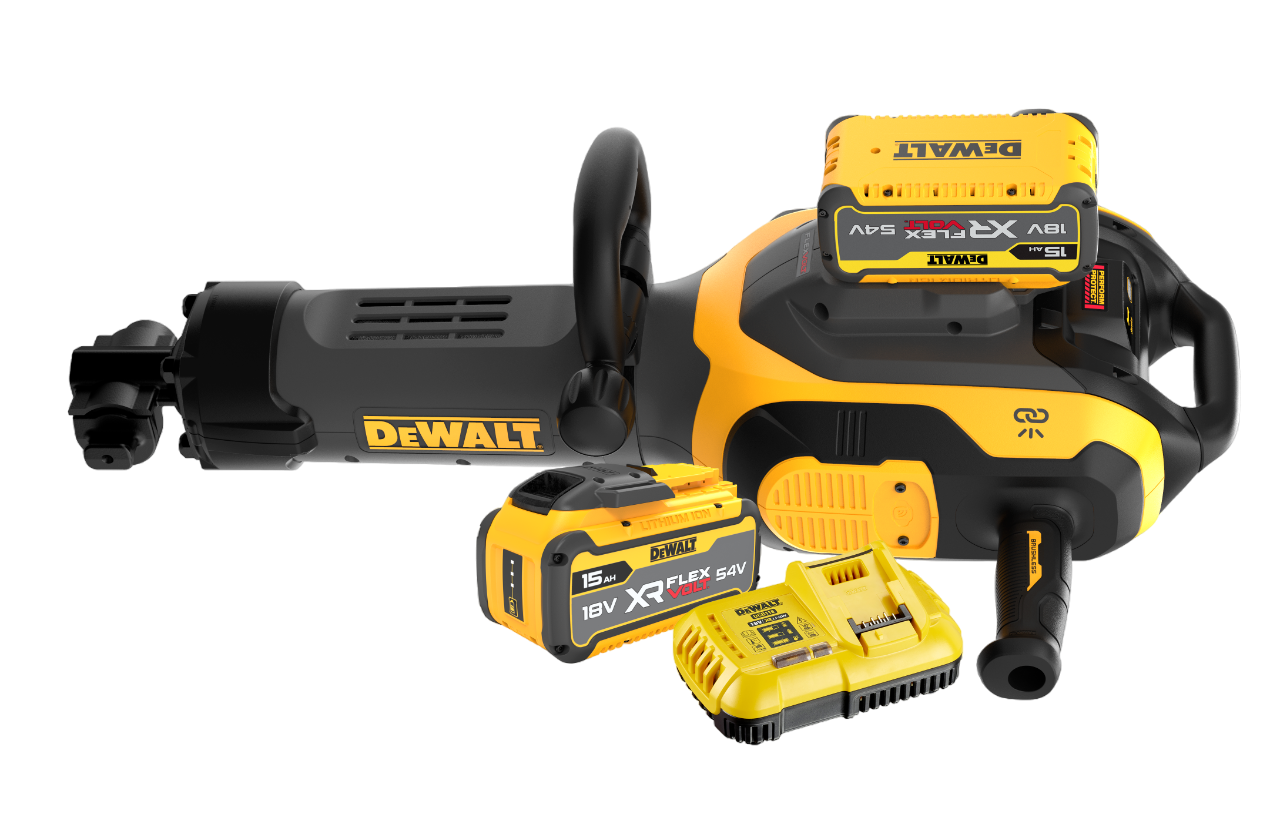 Dewalt DCH966Z2-QW 54V XR Flexvolt Nedbrydningshammer med 2 stk. 15,0Ah batteri og lader