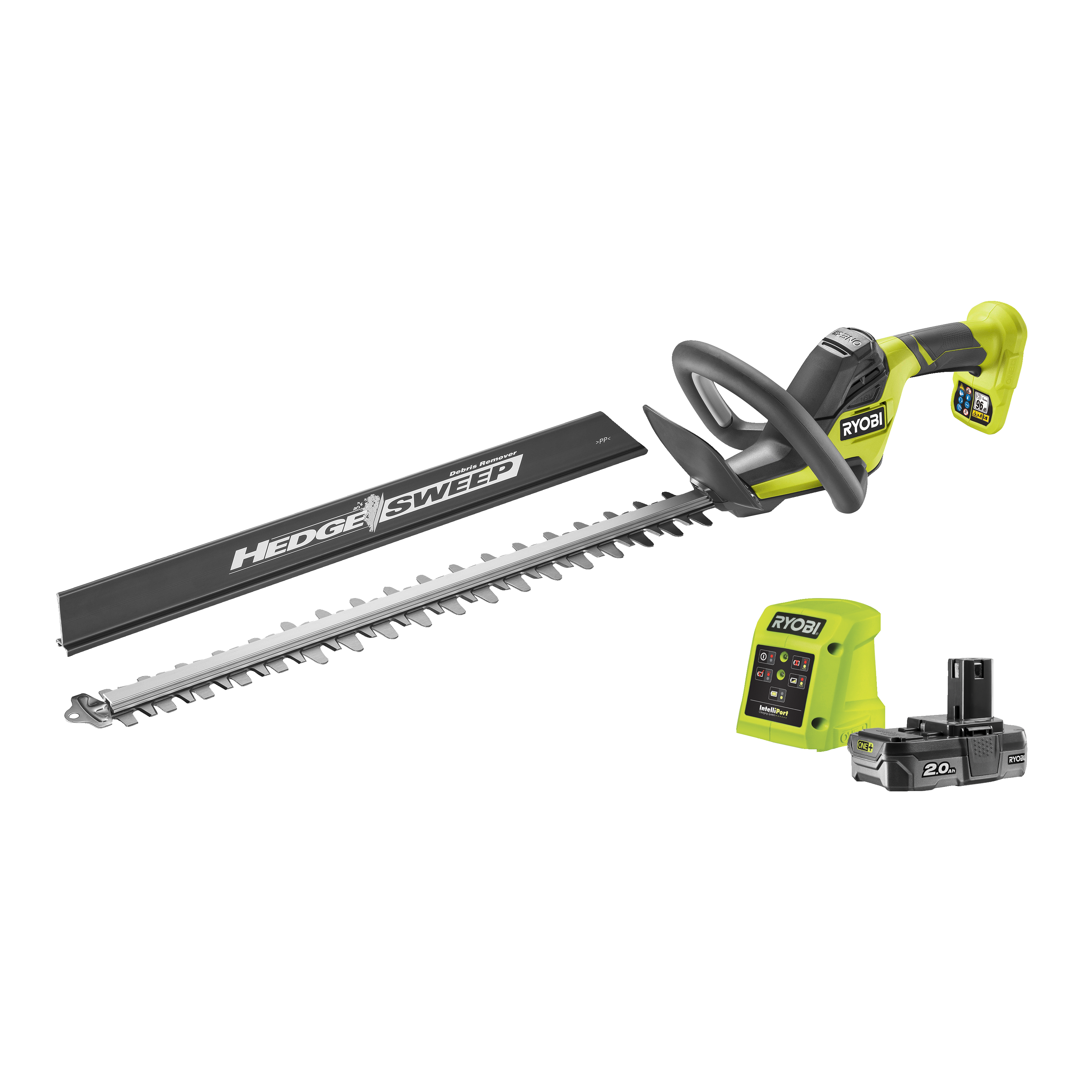 Ryobi RY18HT55A-120 ONE+ 18V Hækkeklipper med 2,0Ah batteri og lader
