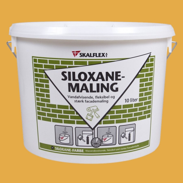 Skalflex Siloxanemaling facademaling skagengul - 10 liter