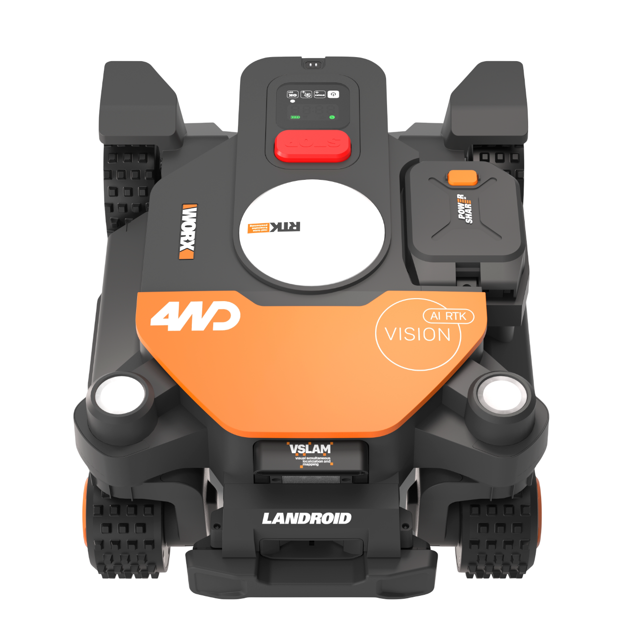 Worx WR342E Vision Cloud 4WD AI RTK 2000 Robotplæneklipper