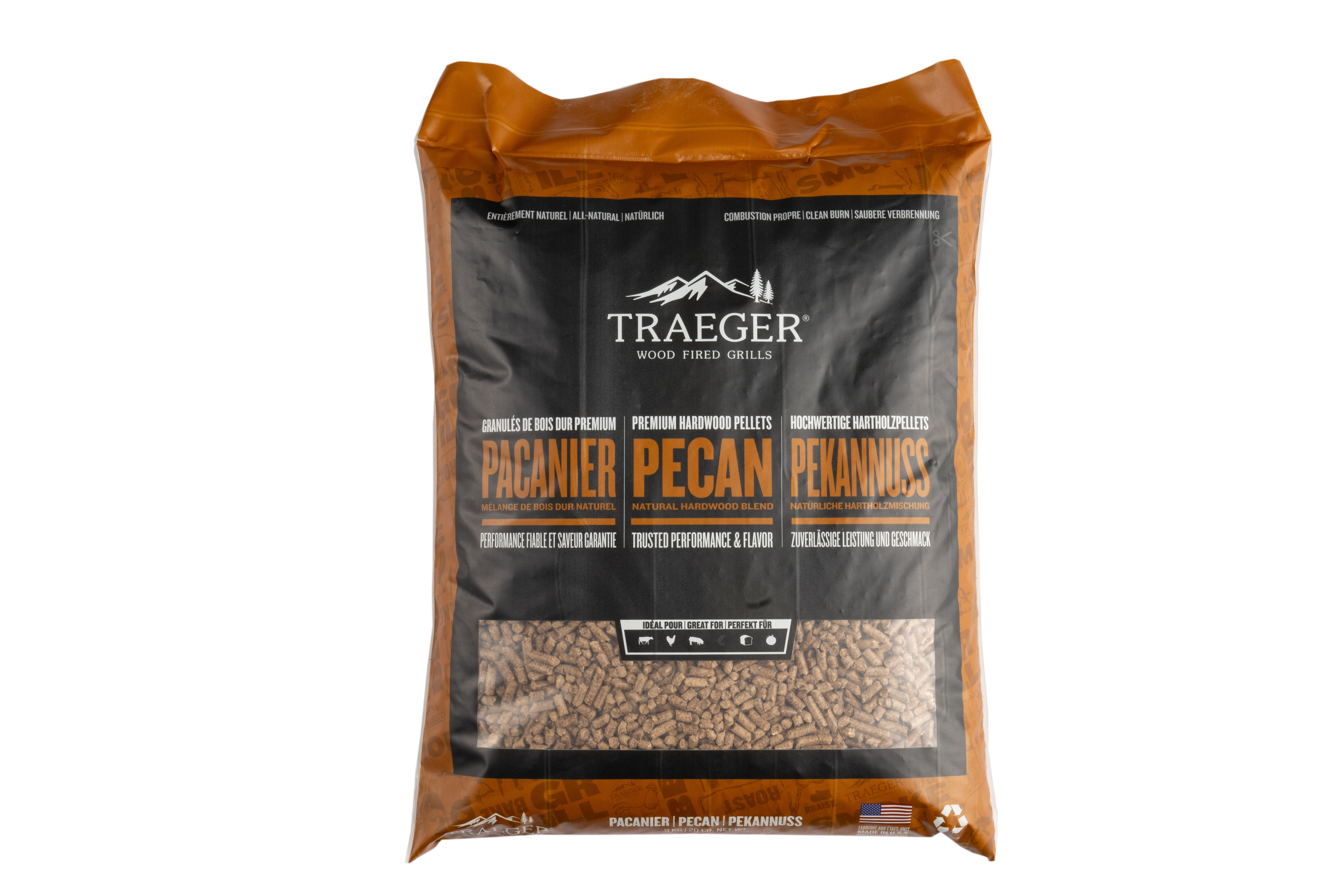 Traeger Pecan Træpiller 9 kg