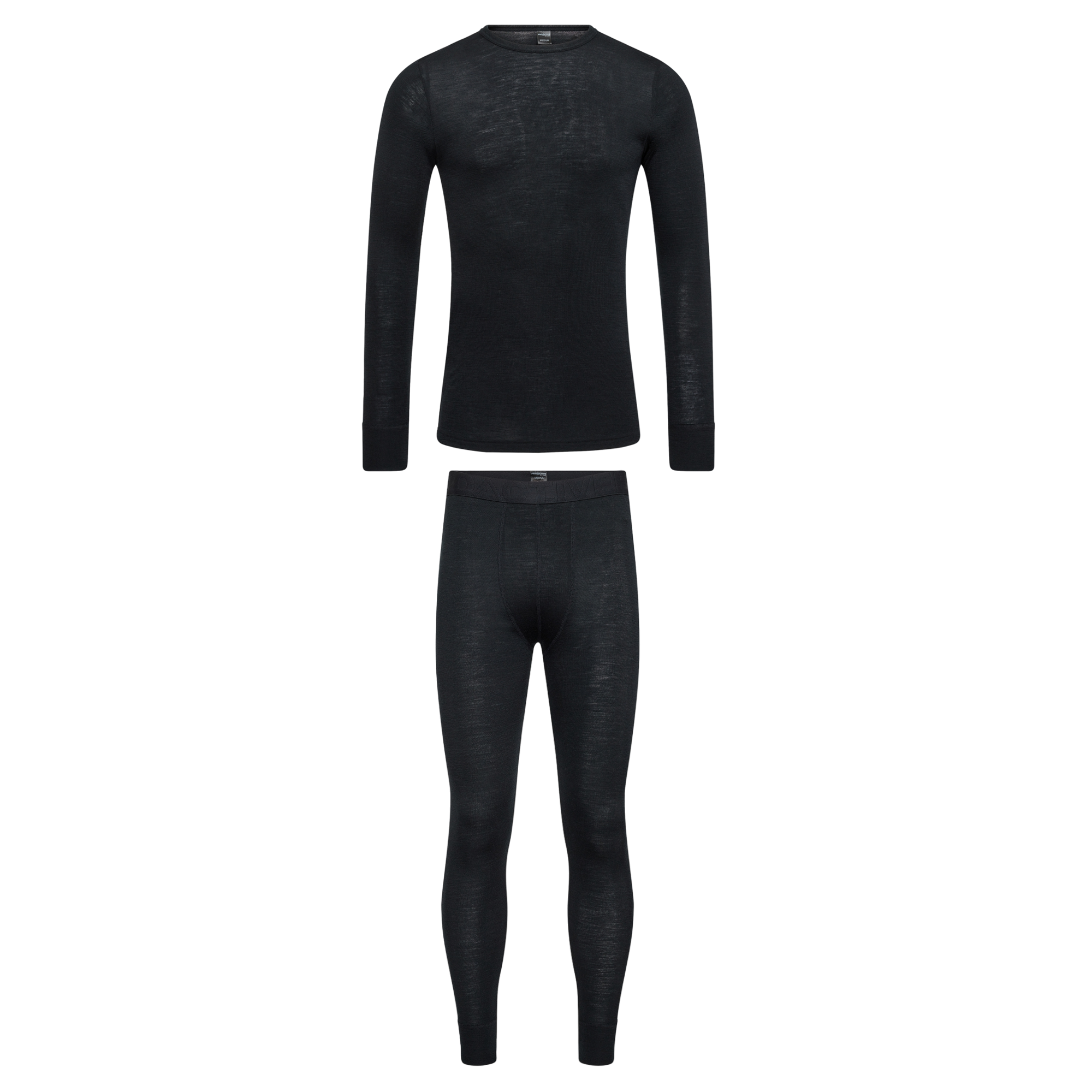 ProActive Baselayer Merino Uldundertøj i sort - Str. XL