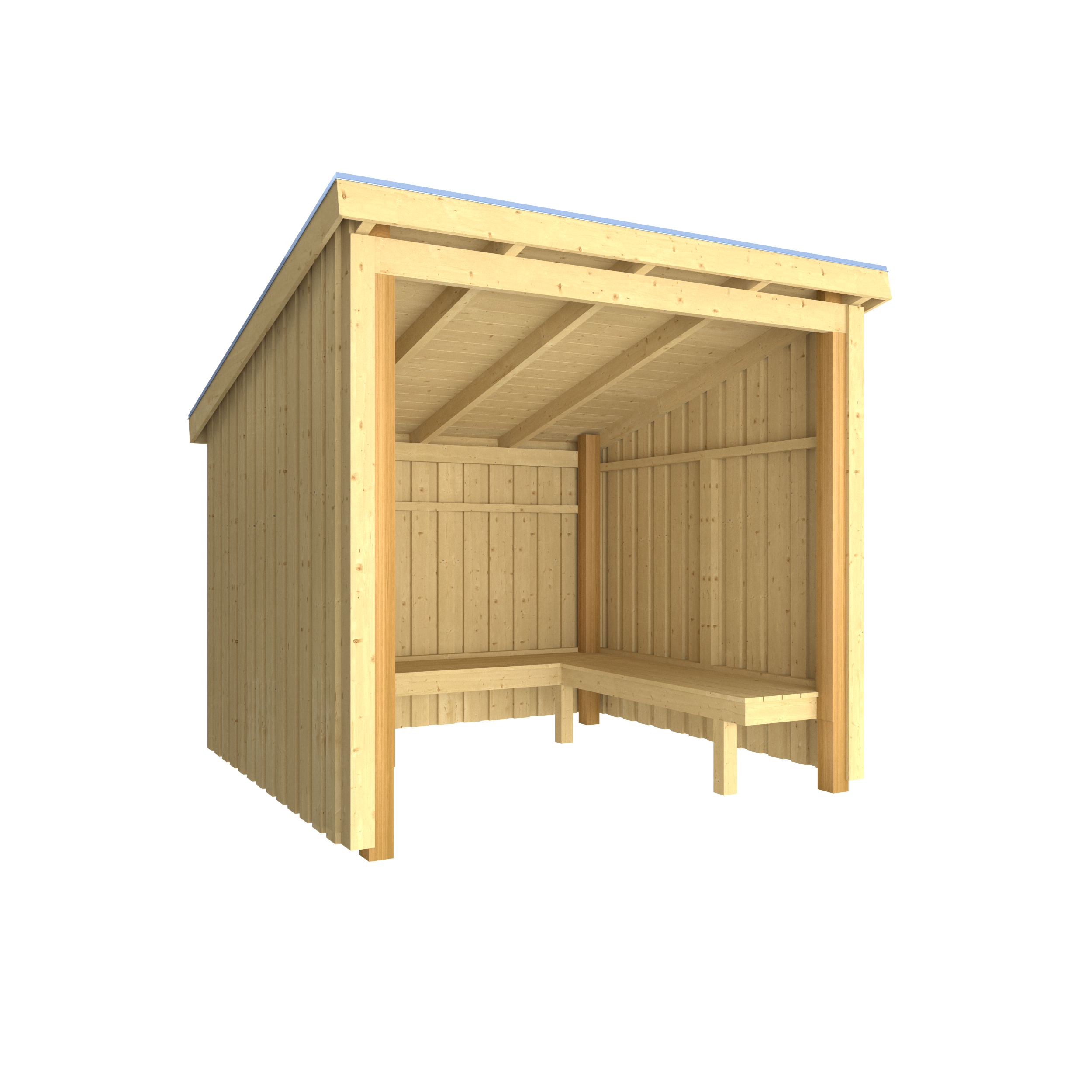 Plus Nordic Bålhytte 5 m² - Type 1B