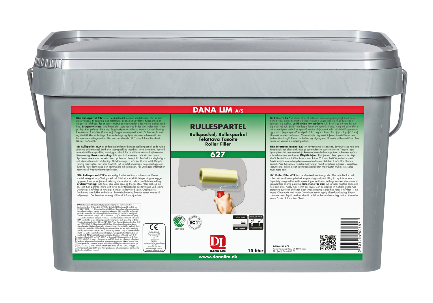 Dana Rullespartel 627 - 15 liter
