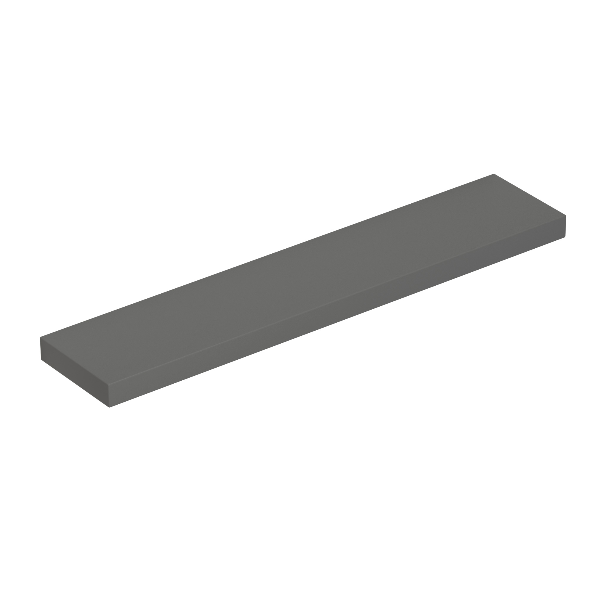 Scanbad Luna svævehylde 70x15x3 cm - grå mat