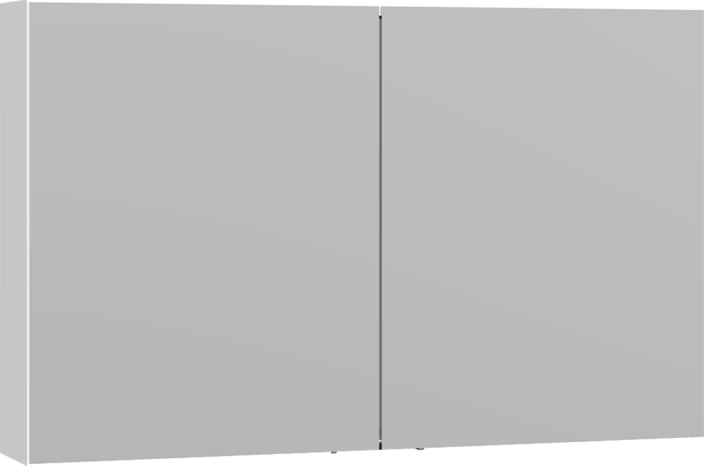 Scanbad Multo+ Select spejlskab 64x100 cm m/2 låger u/lamper - hvid højglans