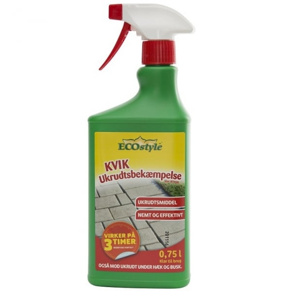 Ecostyle UkrudtsFri KVIK ukrudtsbekæmpelse 750 ml - klar til brug