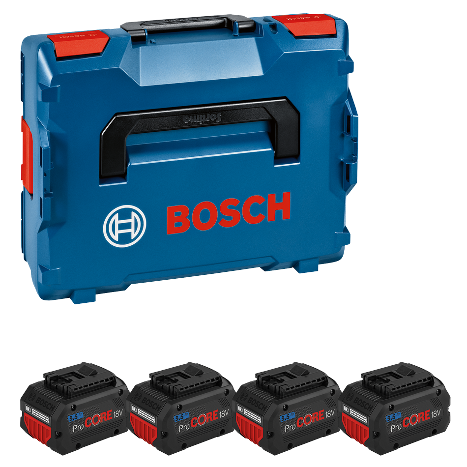Bosch Professional 18V Batteripakke med 4 stk. ProCORE 5,5Ah