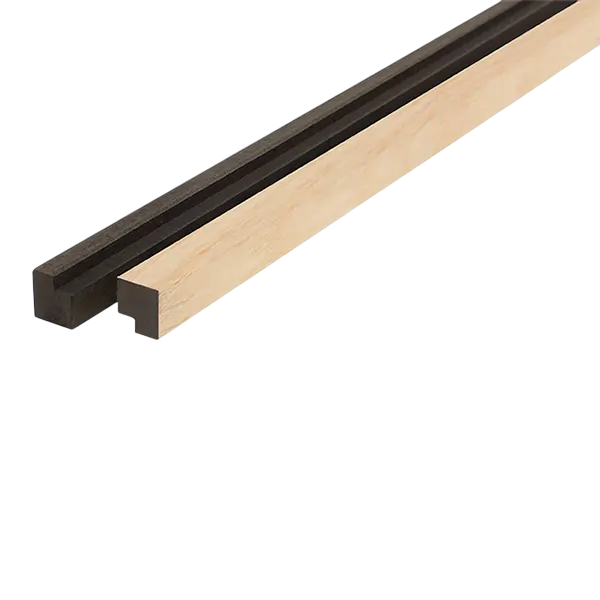 FibroTech Akustik Afslutningsliste i ash 22x25x3000 mm - 2 stk.
