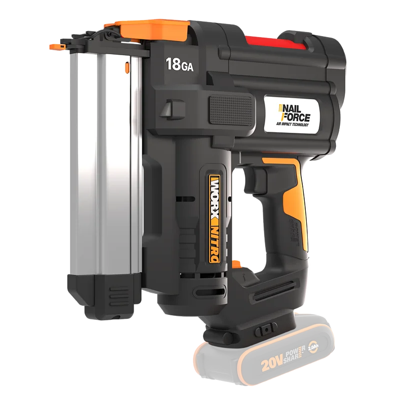 Worx WX842.9 20V PowerShare Nitro Sømpistol 18GA – Solo