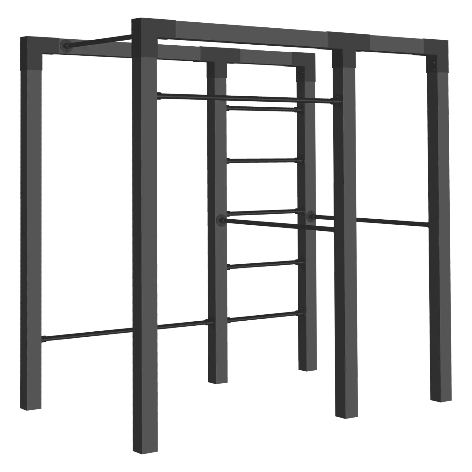 Plus Outdoor fitness - model 2 - sort m/sorte beslag