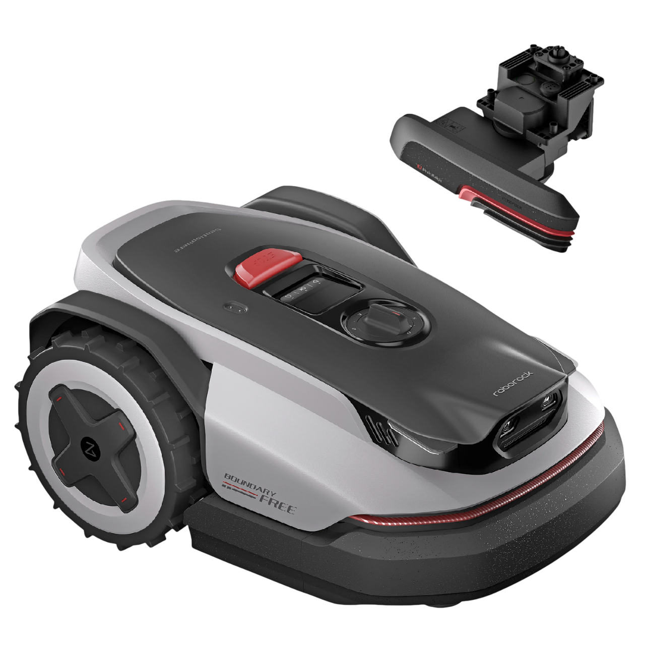 Roborock RockNeo Q105 Robotplæneklipper i lys grå inkl. PreciEdge Modul