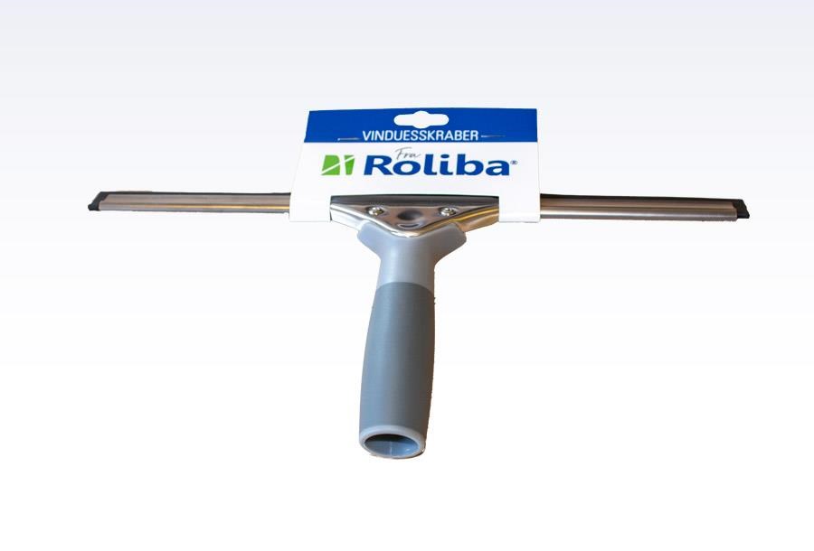 Roliba Vinduesskraber 35 cm forniklet m/gummi