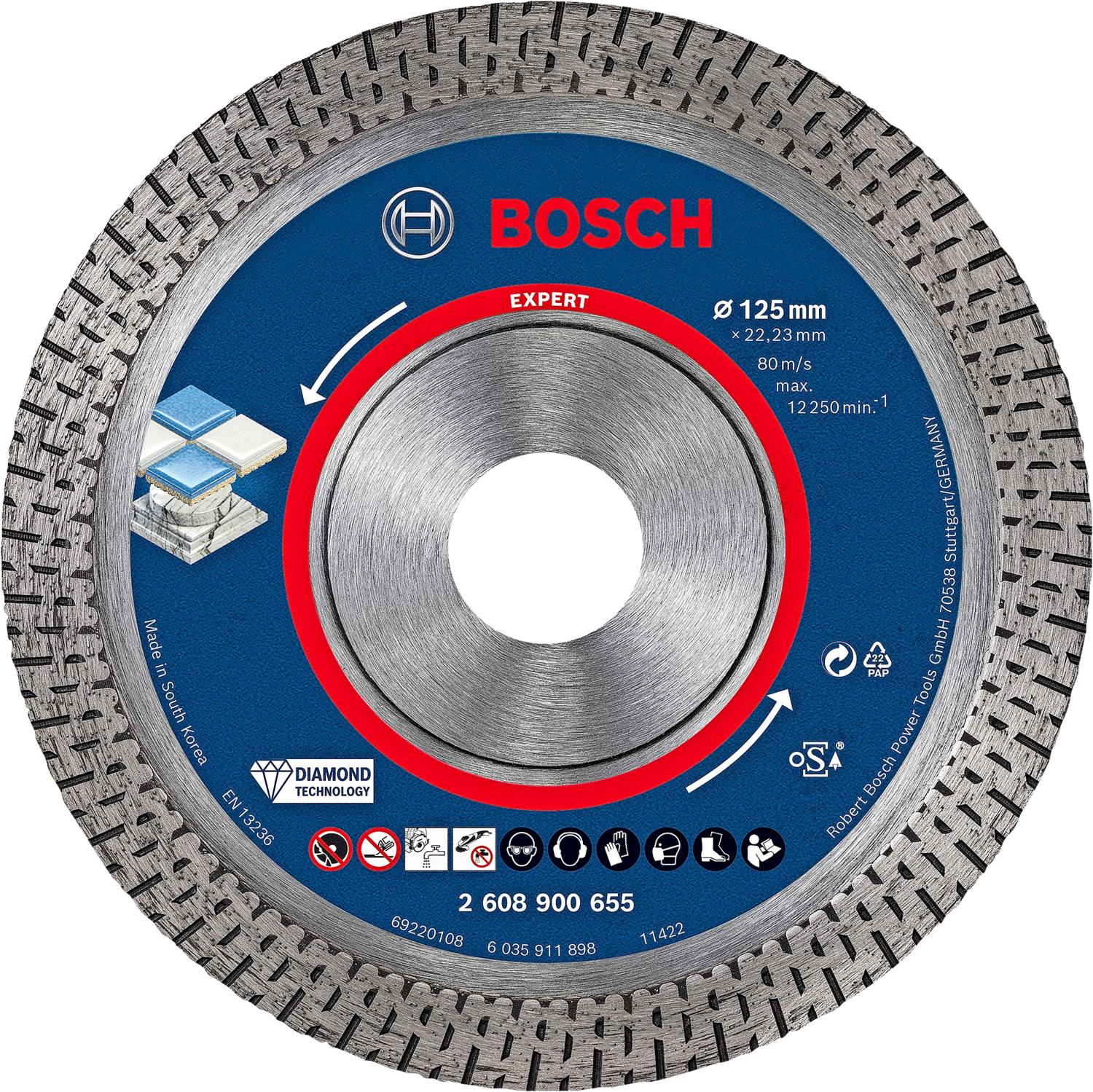 Bosch Diamantskæreskive Hardceramic 125Mm