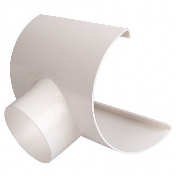 Plastmo plast tudstykke nr. 12 - 90 mm i hvid