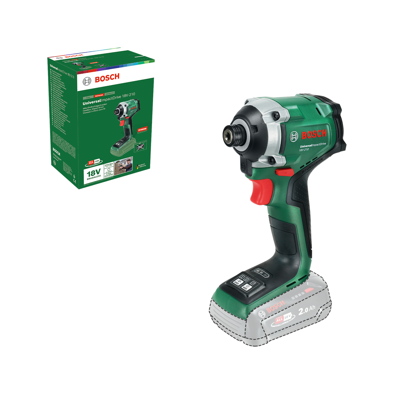 Bosch UID 18V-210 Slagskruetrækker – Solo
