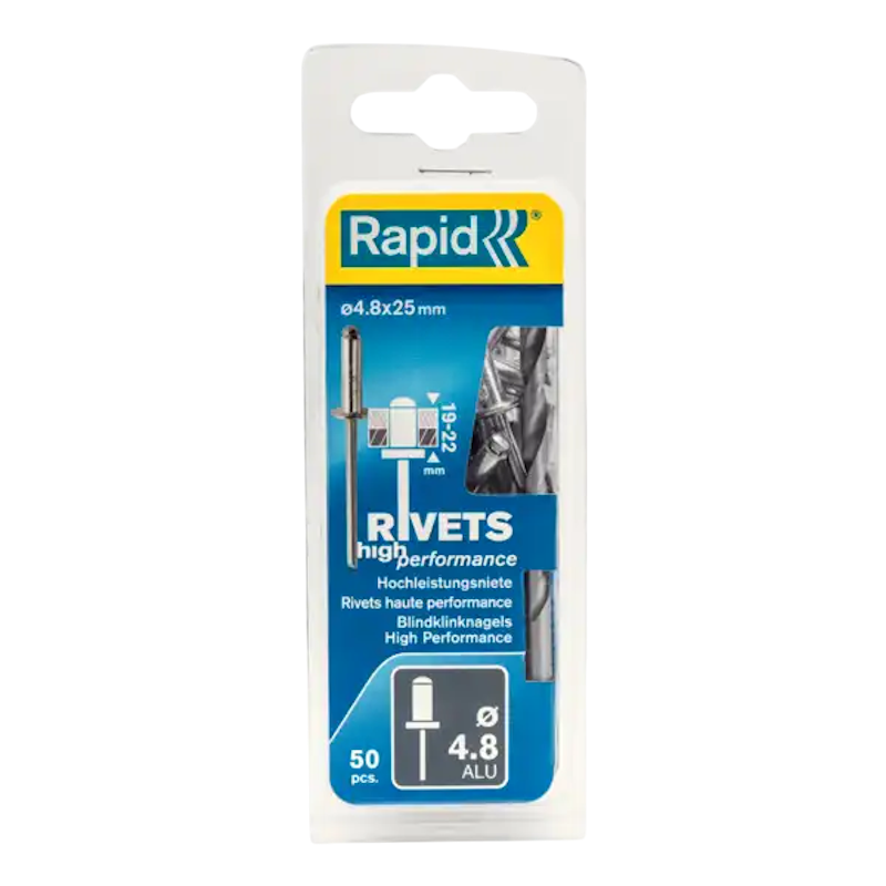 Rapid Nitter Ø4,8 x 25 mm, blister - 50 stk.