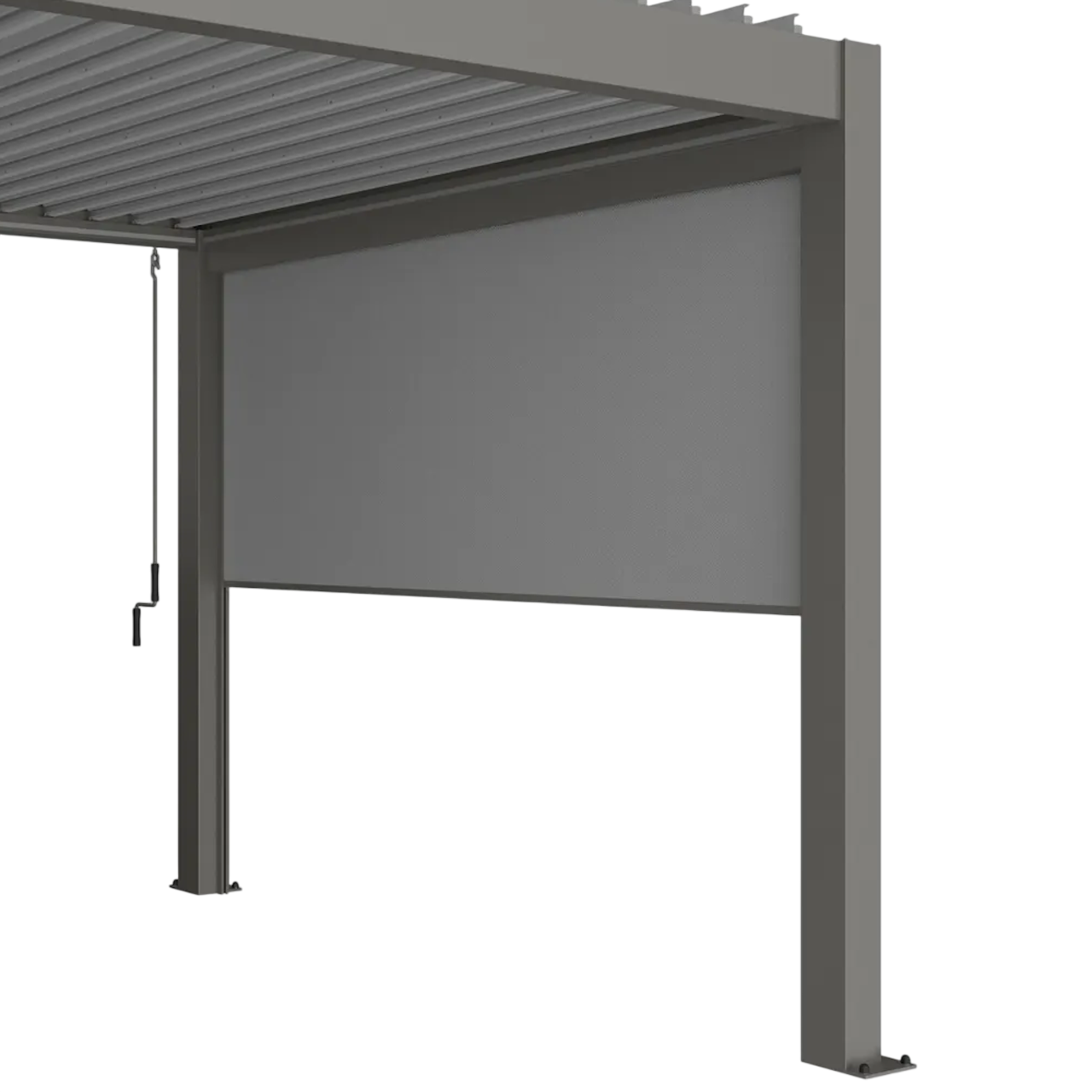 Biohort Solskærm i kvartsgrå metallic til 3,5 m pergola