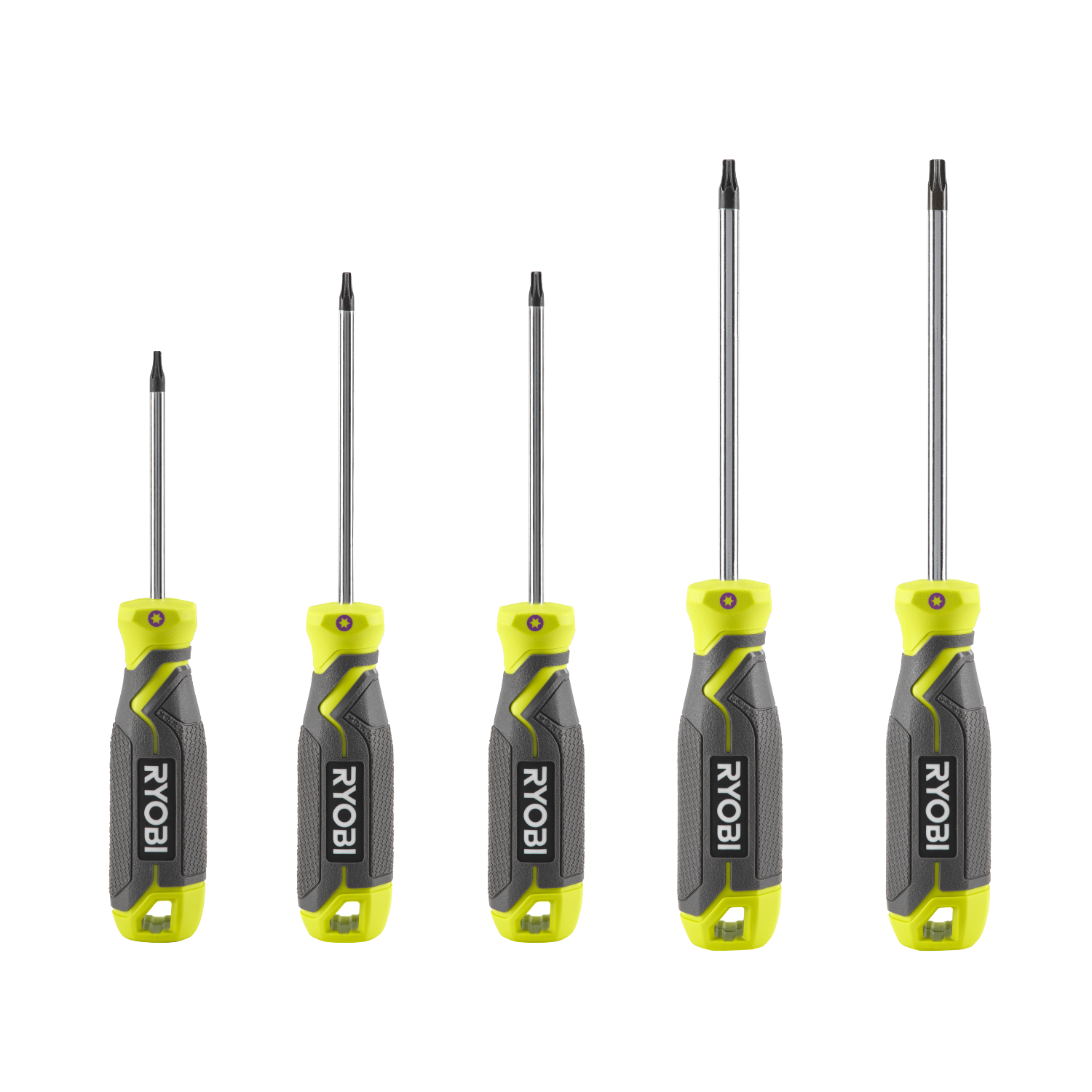 Ryobi RHSDST5 Magnetisk Torx-skruetrækkersæt med 5 dele